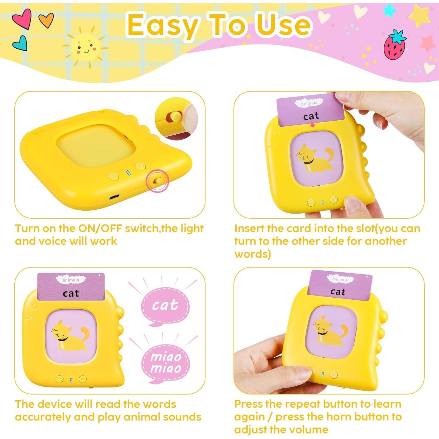 Tarjetas Flash Hablantes Kuovei 120 Palabras Educativas