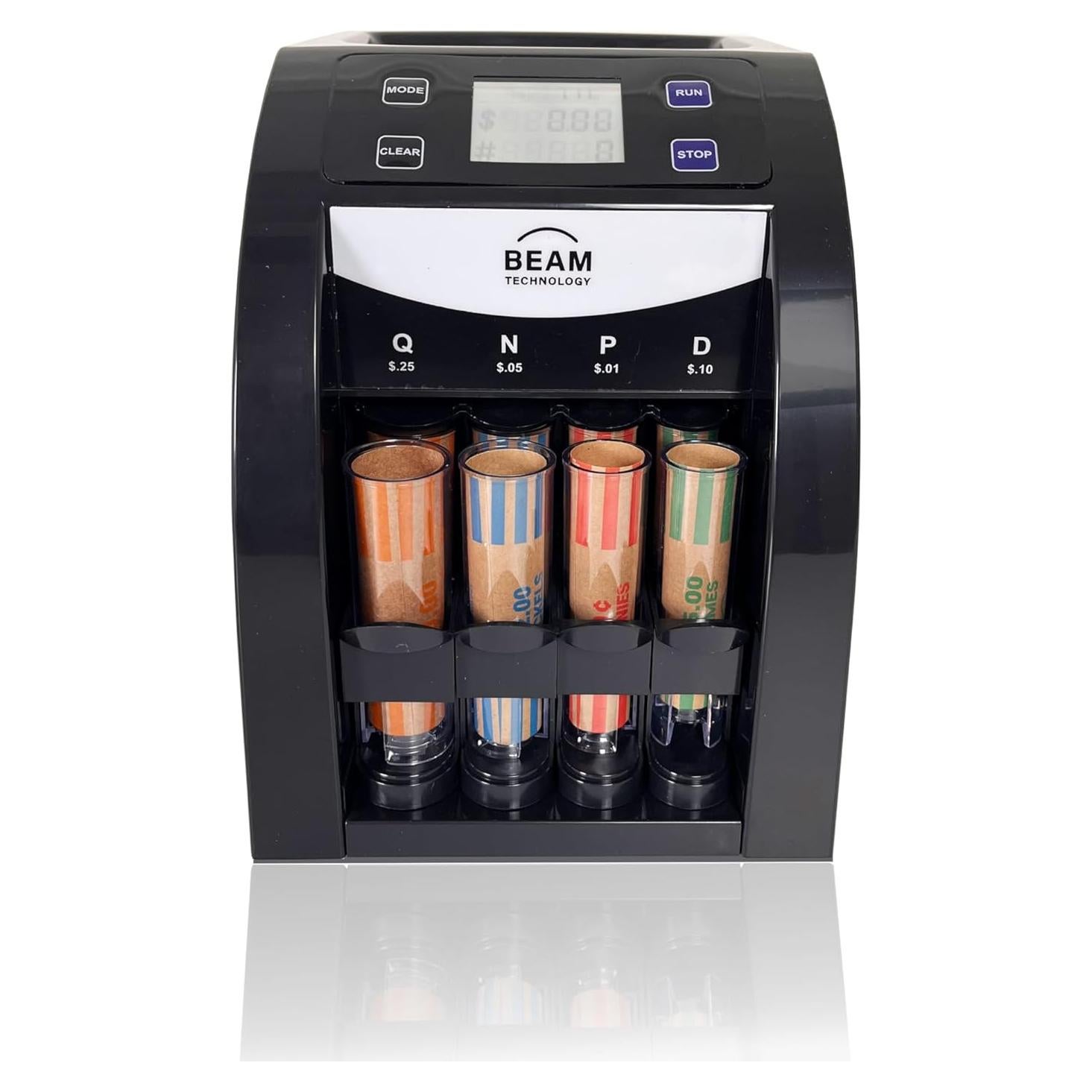 Clasificador de Monedas Eléctrico Beam CSD-2000 con Pantalla Digital