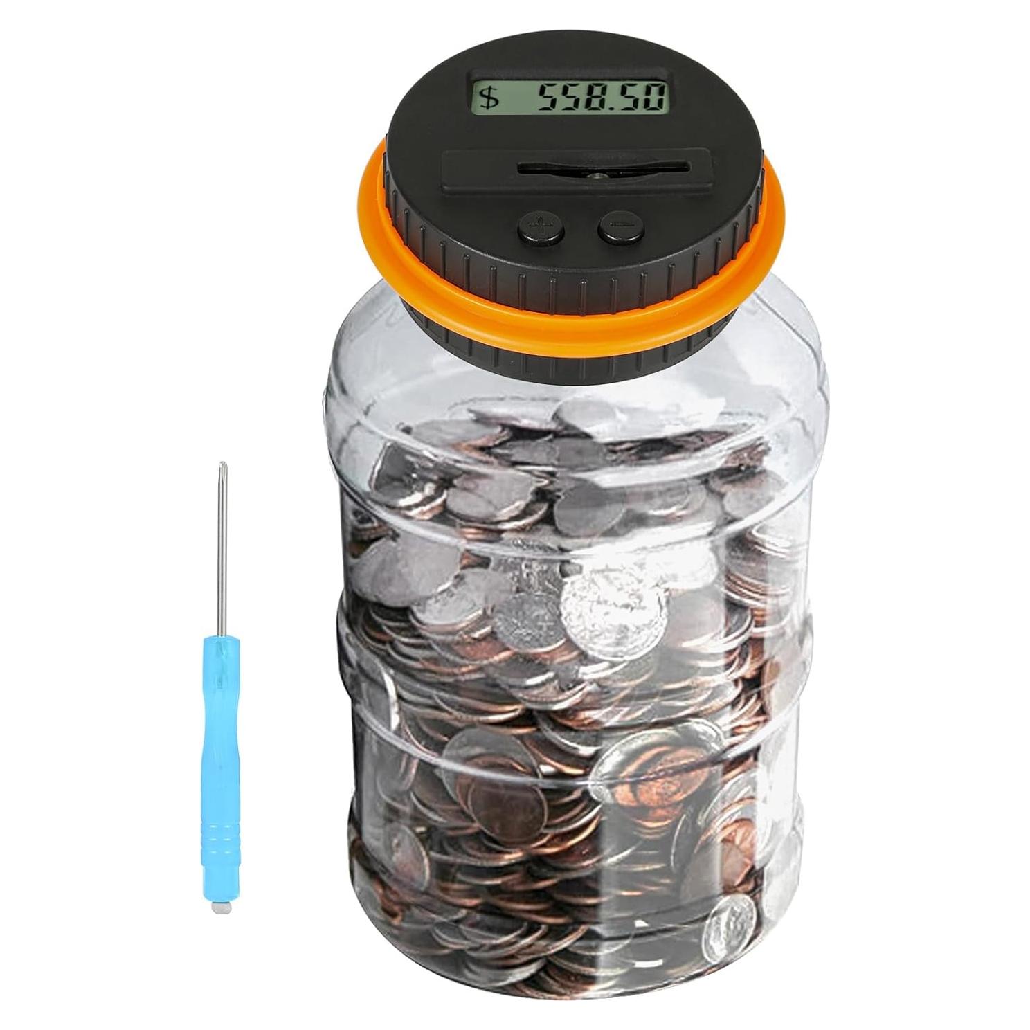 Alcancía Digital Qiekaka con Contador LCD para Monedas