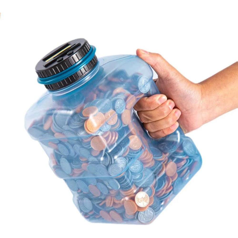 Hucha Digital Thyggzjbs 4.2L con Contador LCD para Monedas