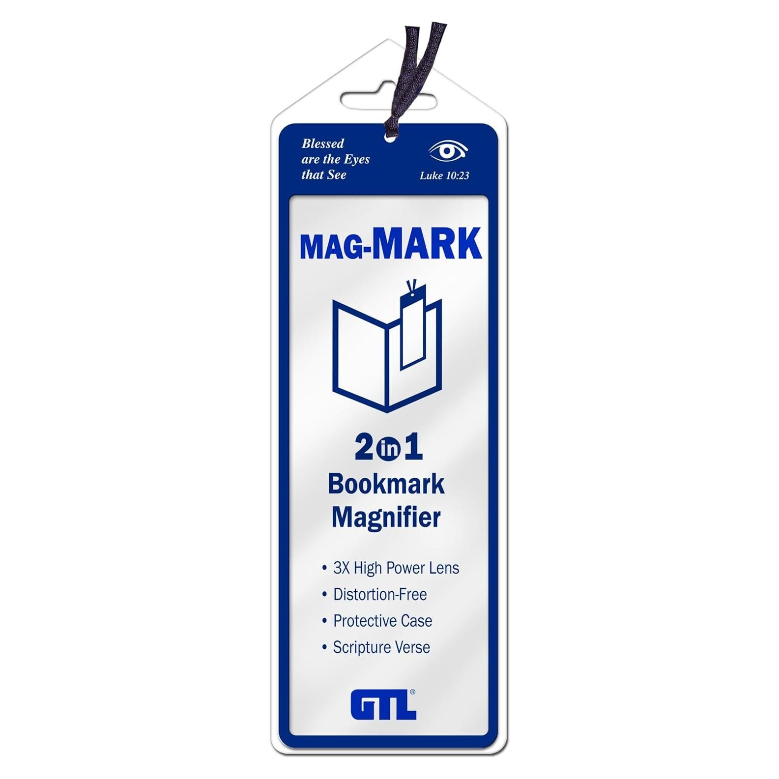 Marcador de Página Lupa G.T. Luscombe 3X con Estuche