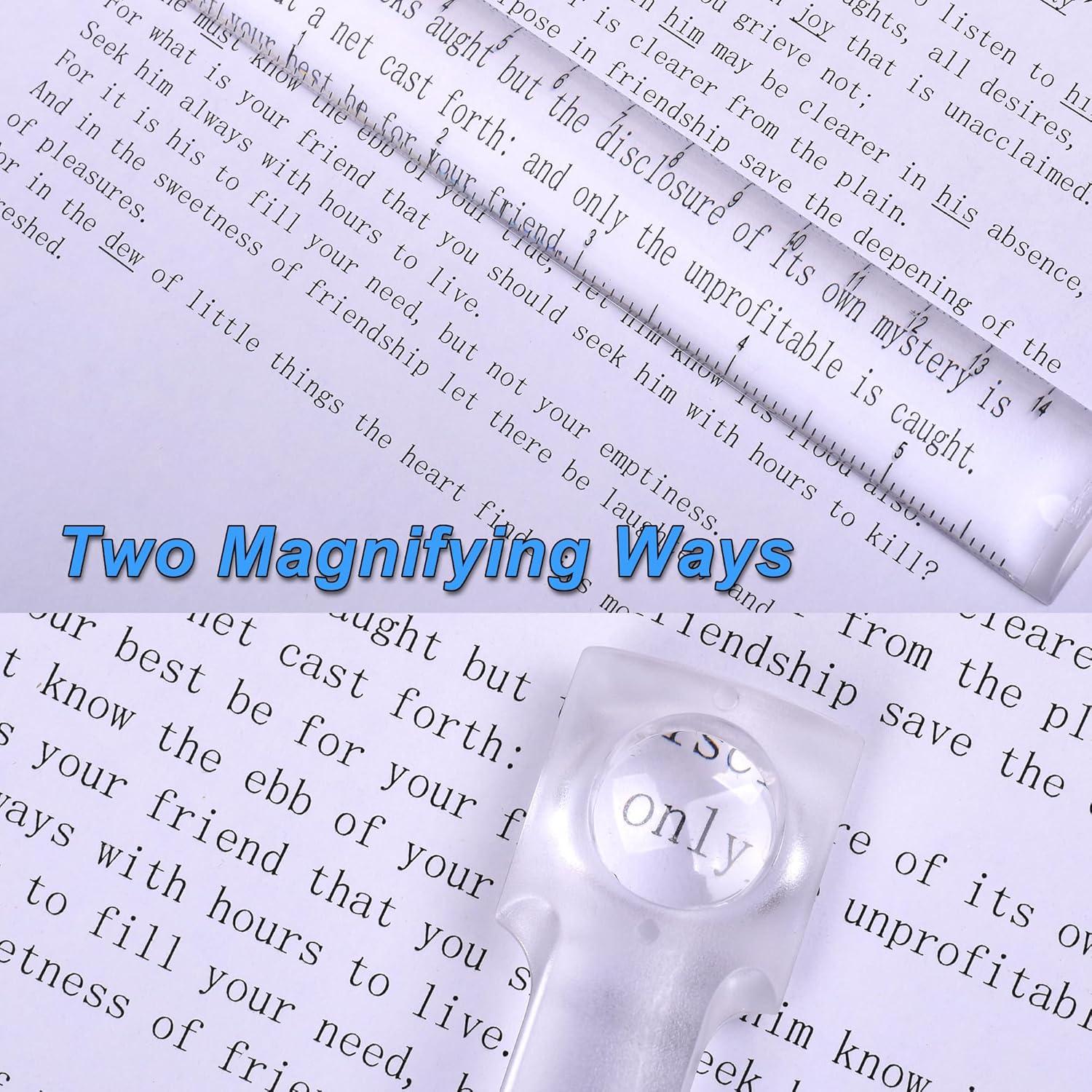 Regla de Aumento Cosmos 15 cm Acrílica 2x para Lectura