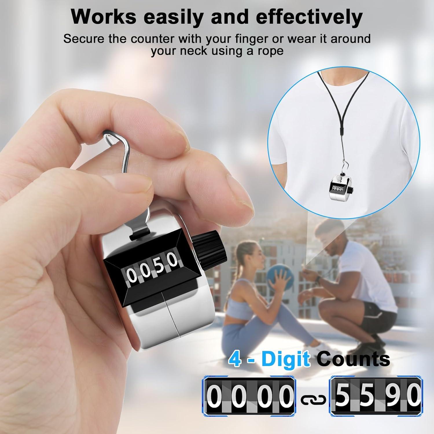 Contador Clicker de Mano Decymis 002 - 2 Paquetes de Metal