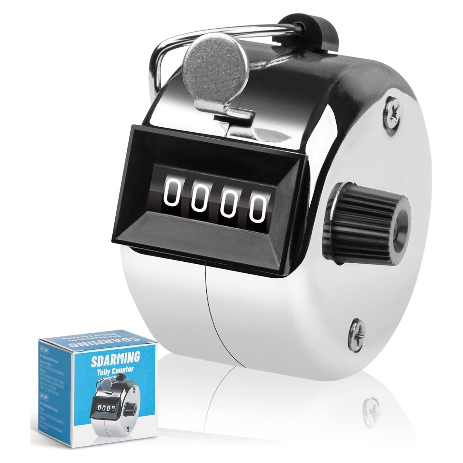 Contador de Clicker SDARMING de 4 Dígitos de Metal