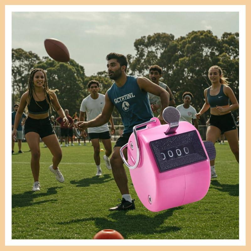 Contador de Mano Ciervo Blanco 4 Dígitos Mecánico Práctico