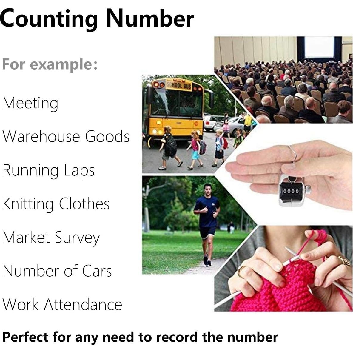 Contador de Clics Digital Mecánico Amble - Carcasa de Metal