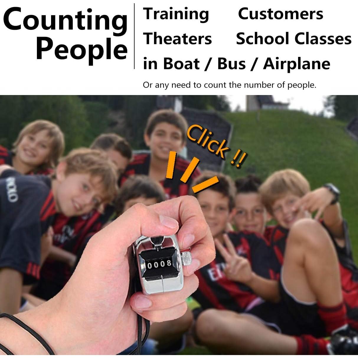 Contador de Clics Digital Mecánico Amble - Carcasa de Metal