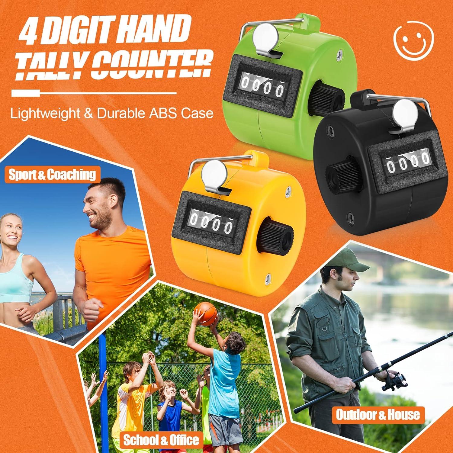 Contador Manual Clicker Kathfly 16 Pcs 4 Dígitos Multicolor