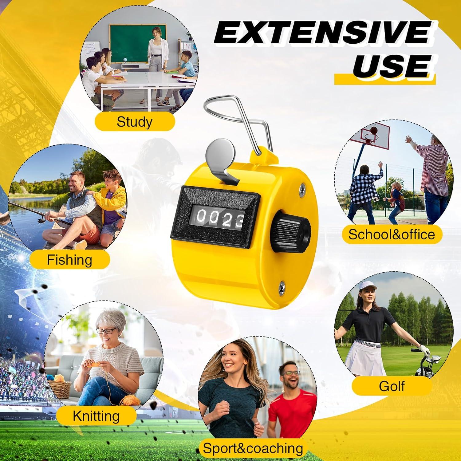 Contador Manual de Tally Copkim 12 Pcs 4 Dígitos Mecánico