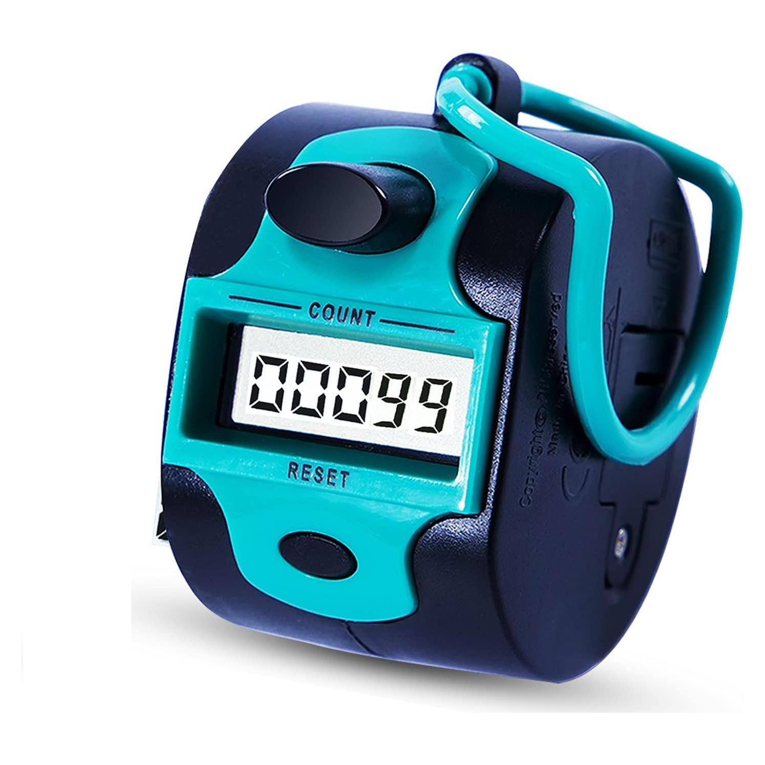 Contador Manual Digital TESEAS 5 Dígitos Azul Portátil