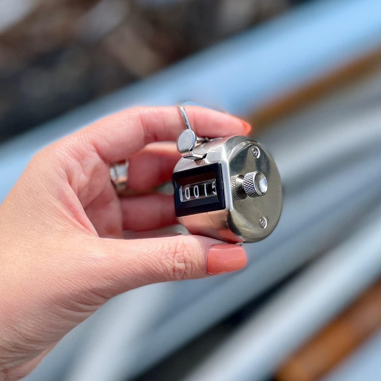 Contador de Tally BuyJumpRopes H-102 Acero Inoxidable 4 Dígitos