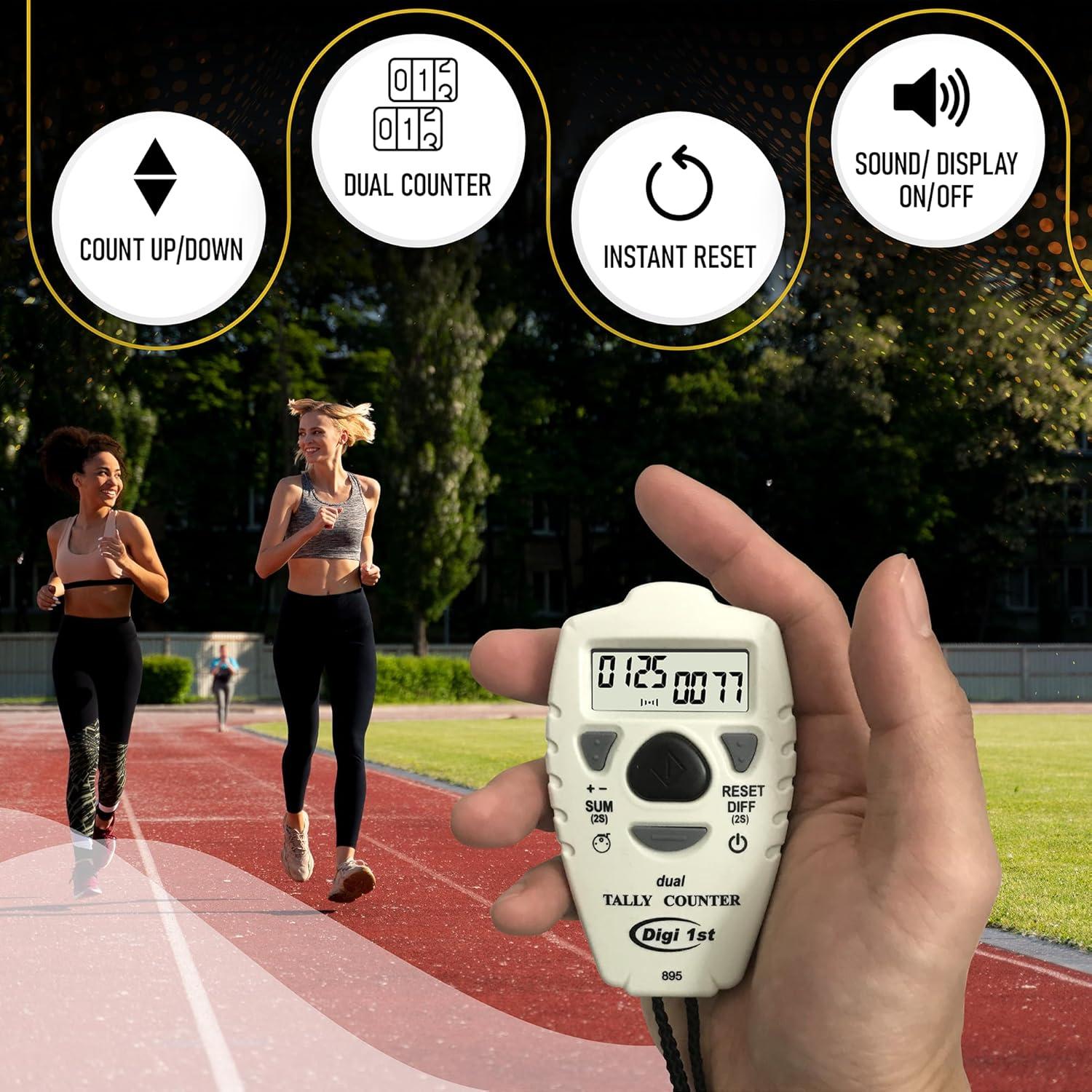 Contador Digital Doble Digi 1st TC-895 para Deportes