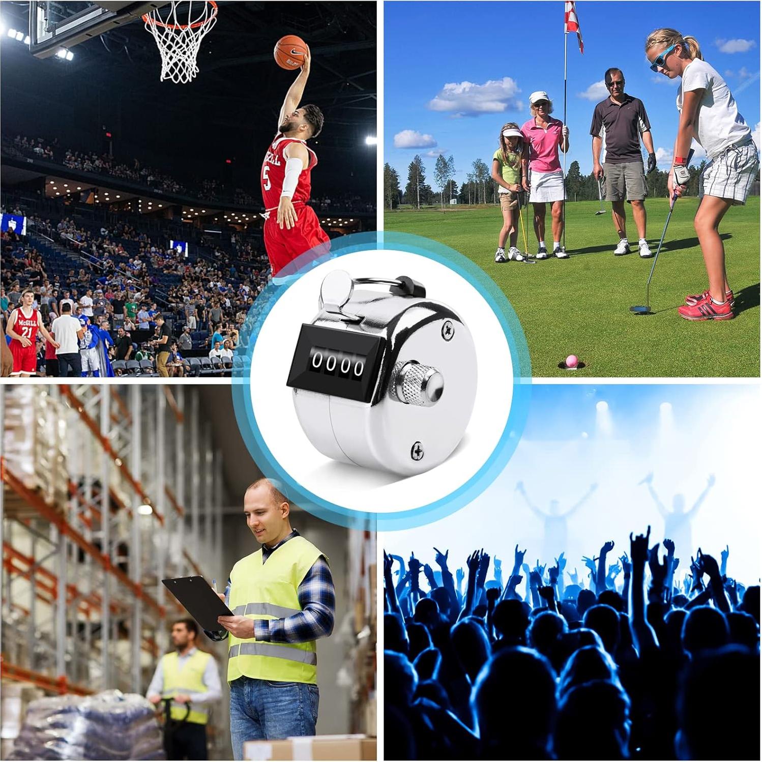 Contador de Mano Oligei 4 Dígitos Metal Sin Batería - 2 Unidades