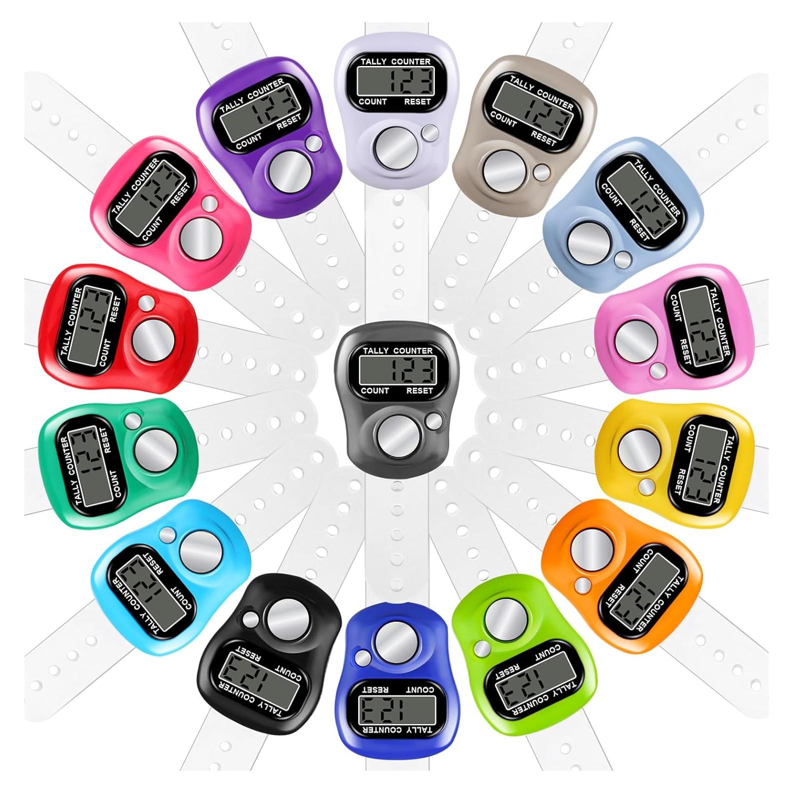 Contador de Dedo Electrónico ALDMIO - 15 Unidades, Pantalla Digital