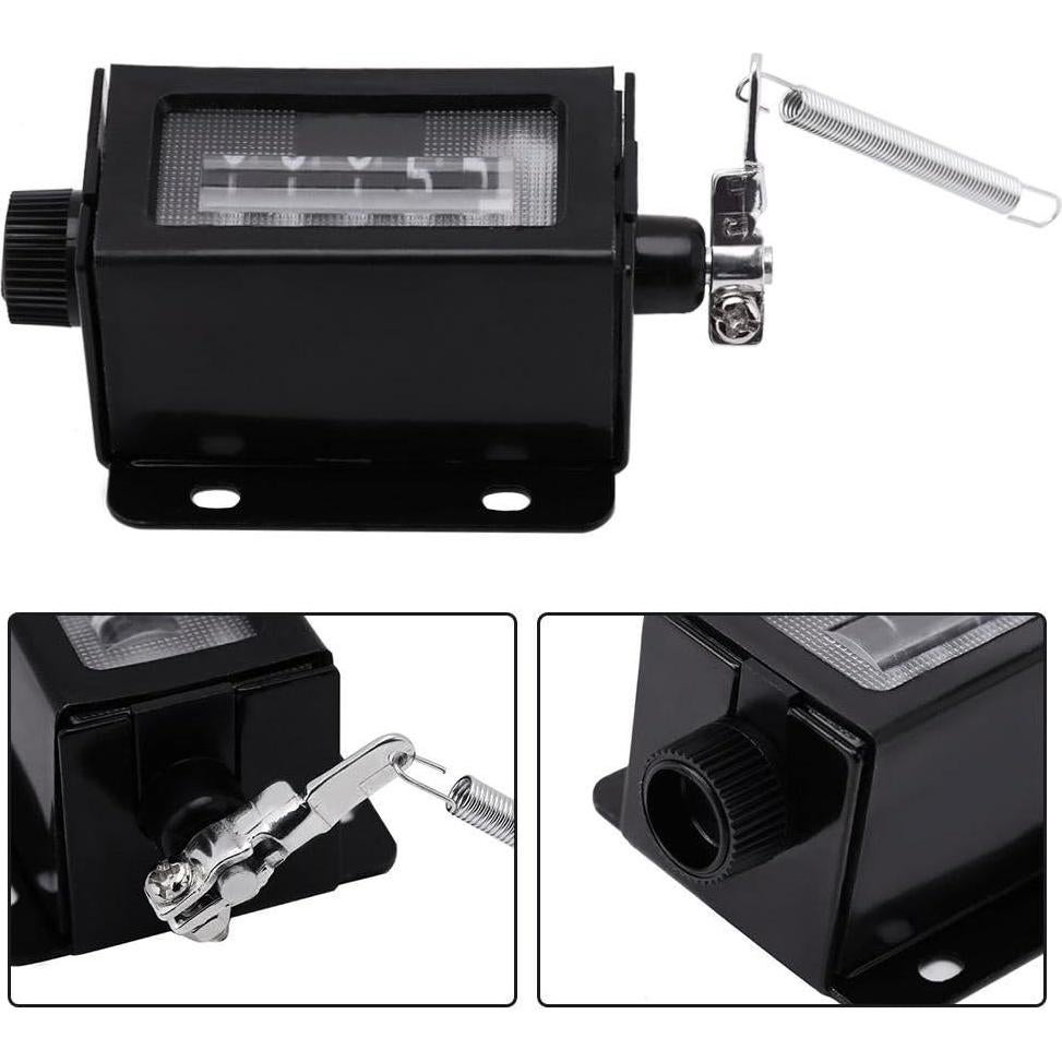 Contador Digital Mecánico 5 Dígitos Walfront D67-F Negro