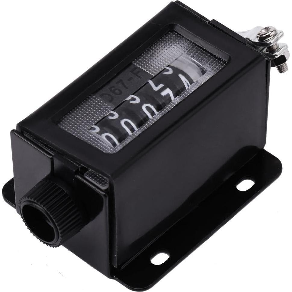 Contador Digital Mecánico 5 Dígitos Walfront D67-F Negro