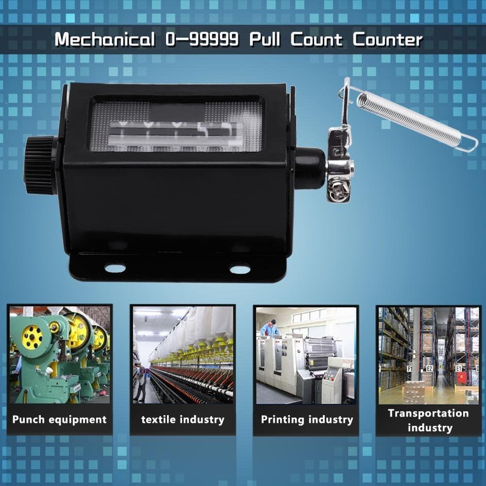 Contador Digital Mecánico 5 Dígitos Walfront D67-F Negro