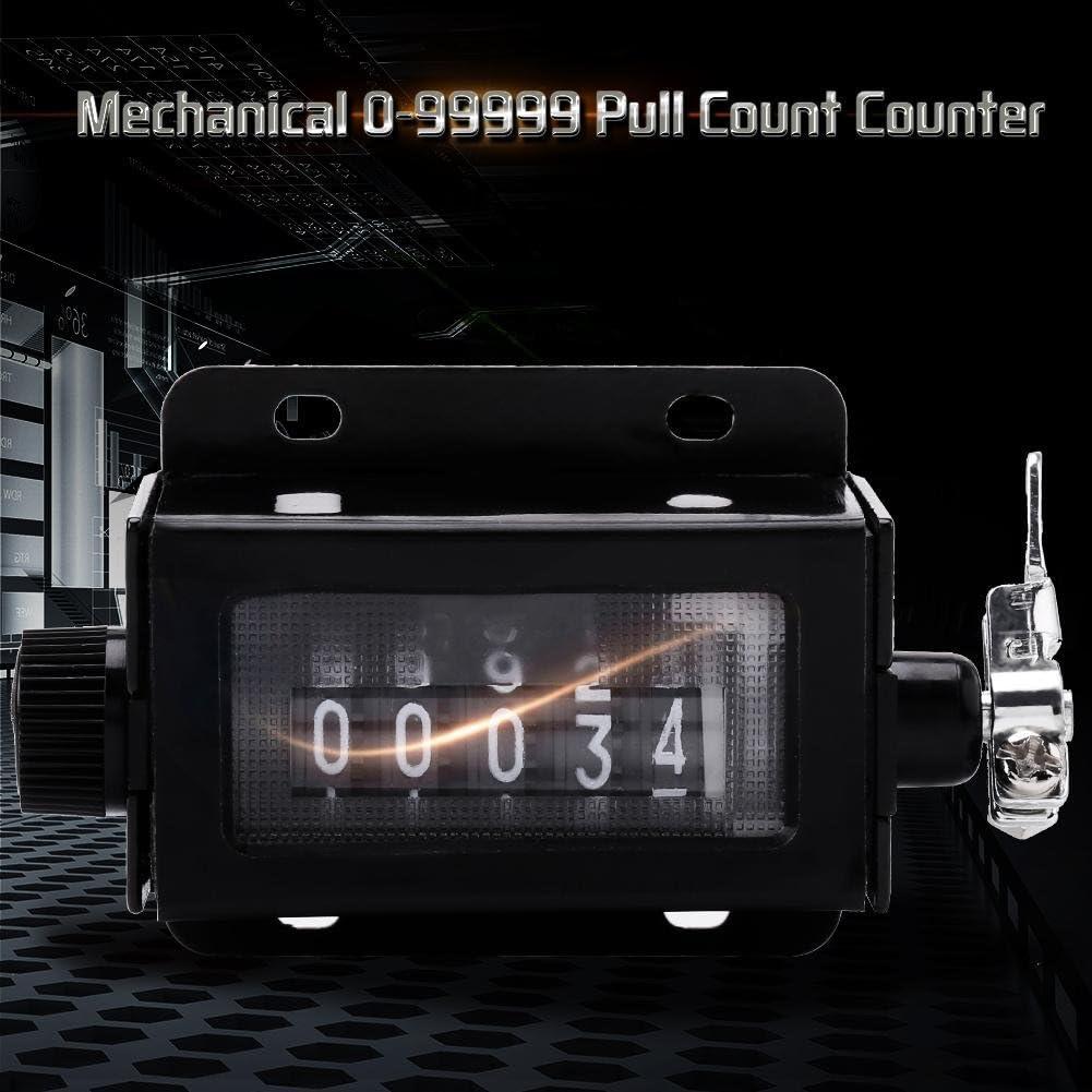 Contador Digital Mecánico 5 Dígitos Walfront D67-F Negro