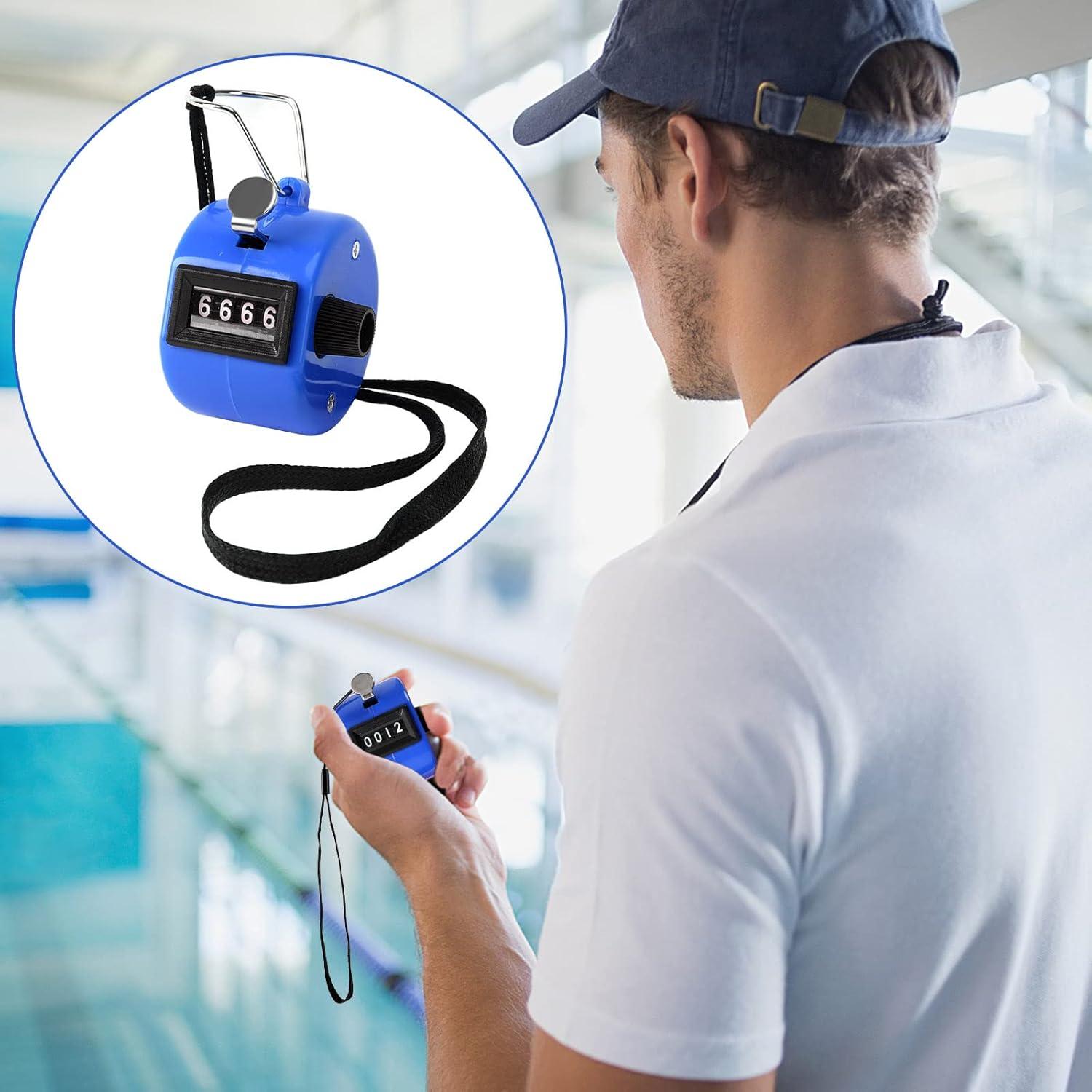 Contador Mecánico de Mano PETKNOWS 5 Piezas 4 Dígitos