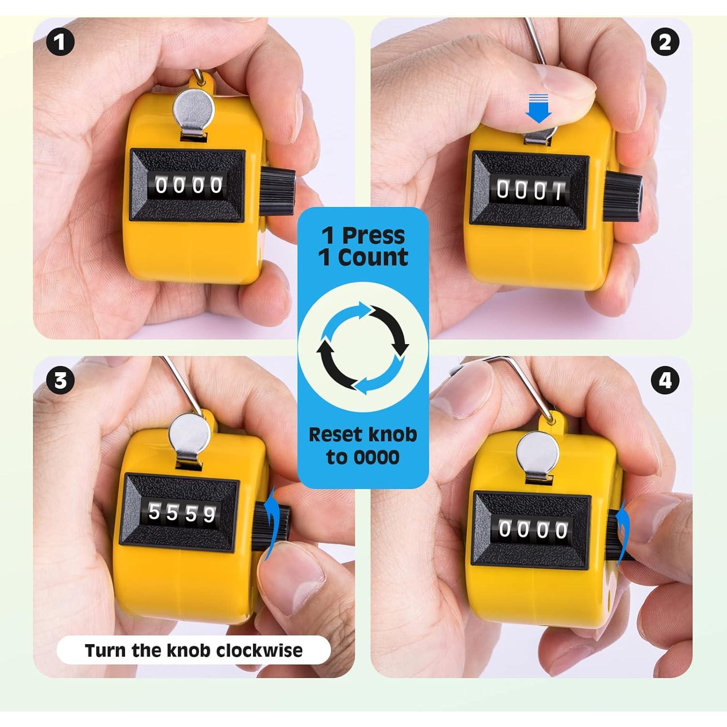 Contador Clicker Portátil SDARMING 4 Dígitos ABS - Multiusos