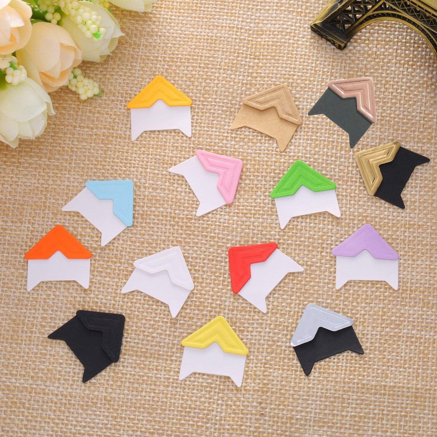 Esquinas de Foto Autoadhesivas Pulaisen 360 Unidades Multicolor