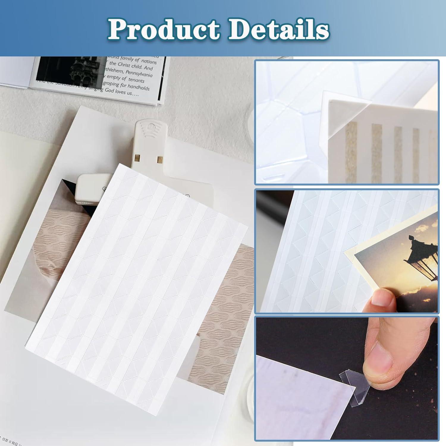 Esquinas de Foto Autoadhesivas Transparentes 408pcs - Scrapbooking