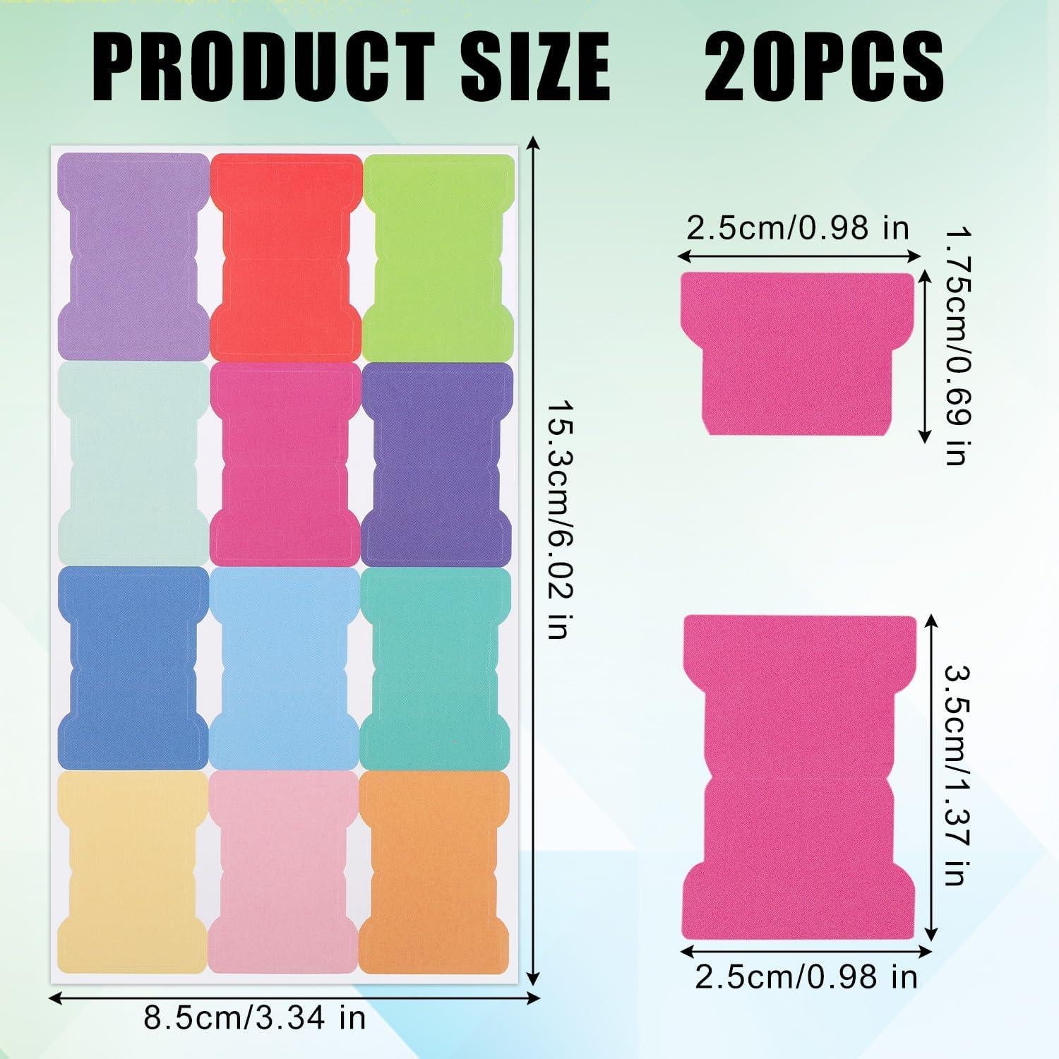 Pestañas Adhesivas XIHIRCD 240 Piezas 20 Hojas Doble Cara