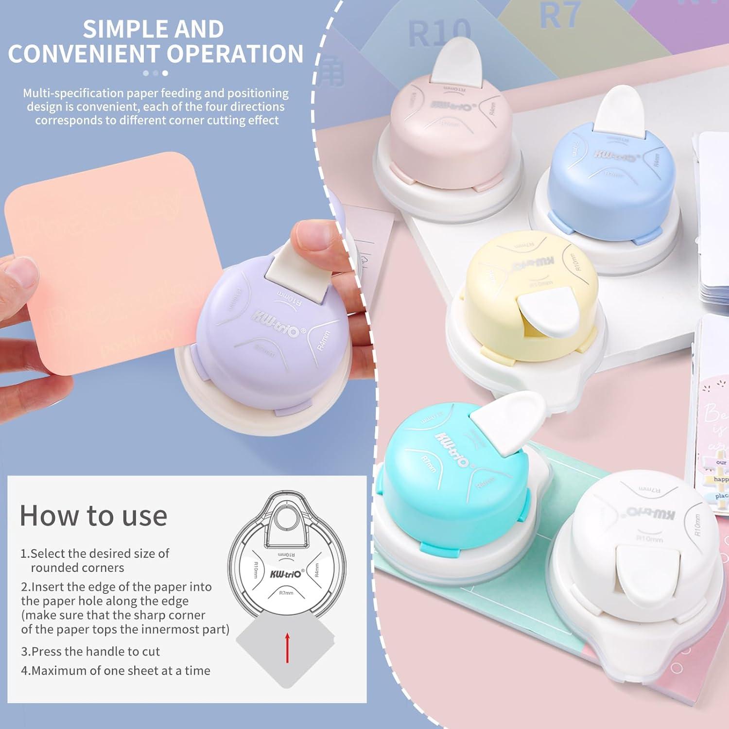 Perforadora de esquinas Kaluofan 2024 4 en 1 para manualidades