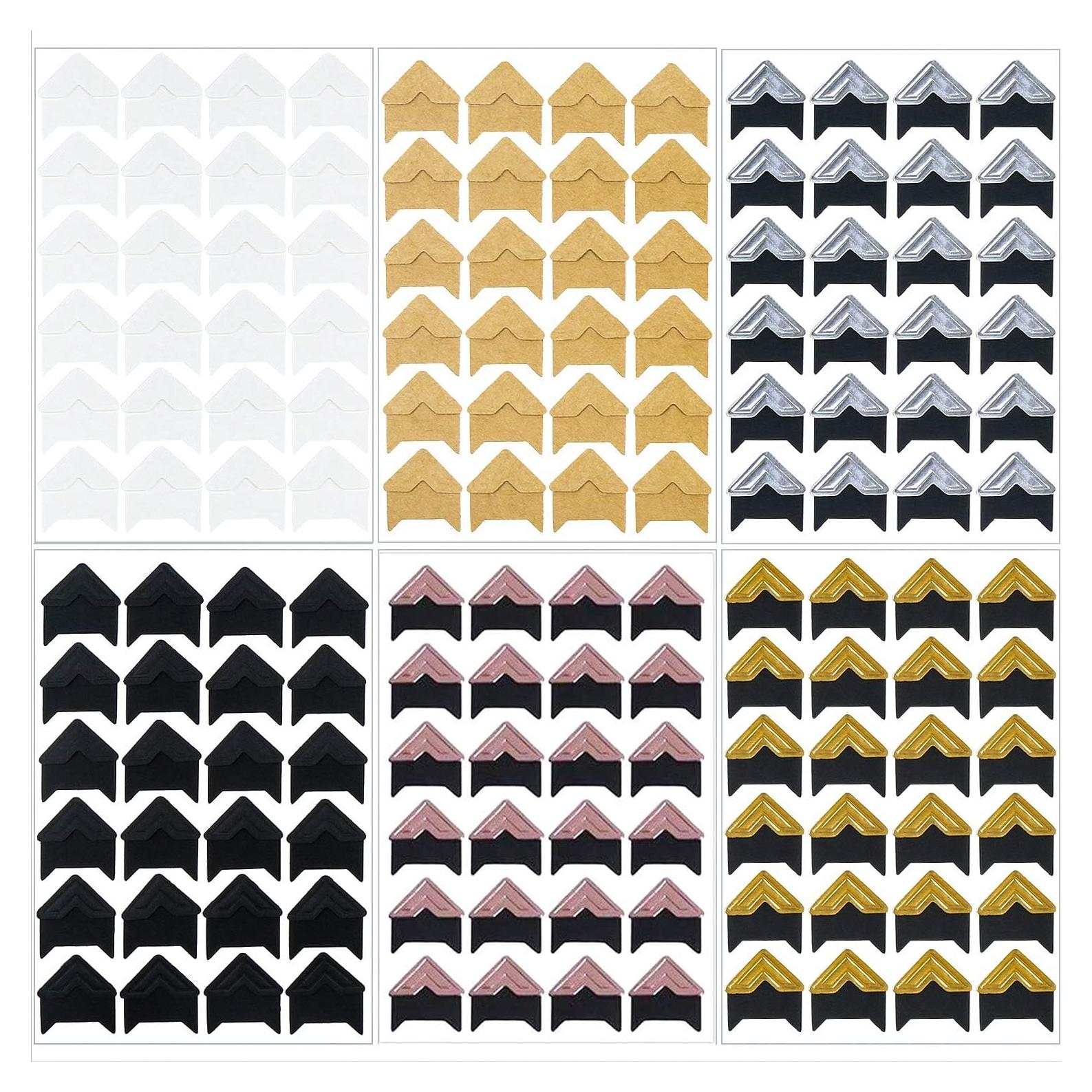 Pegatinas Esquinas Autoadhesivas DERAYEE 288 Piezas 6 Colores