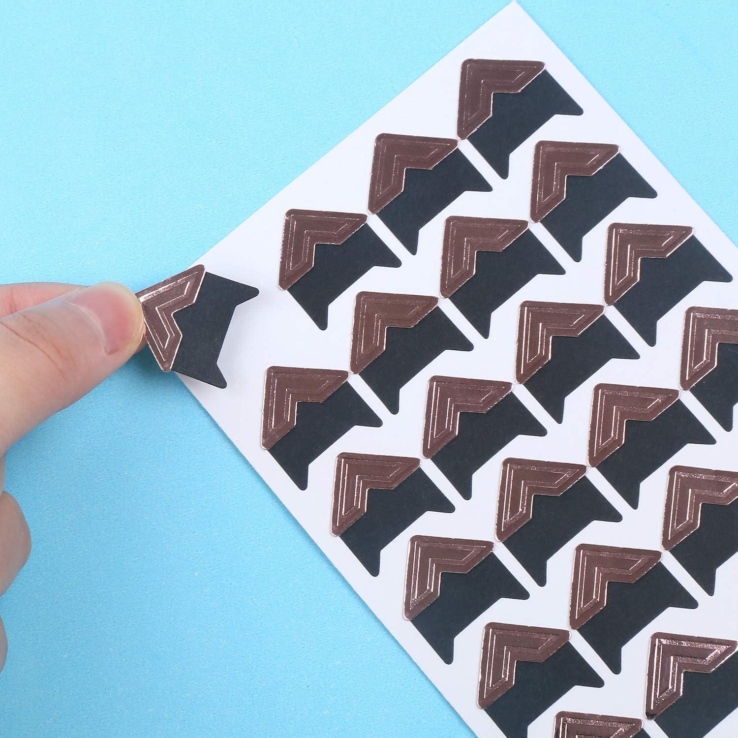 Pegatinas Esquinas Autoadhesivas DERAYEE 288 Piezas 6 Colores