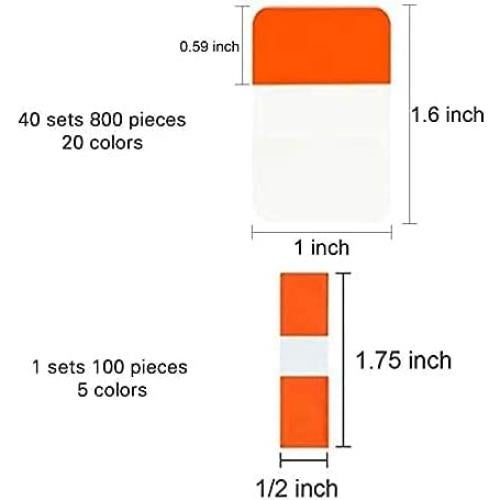 Pestañas Adhesivas ELII 900 Piezas Reposicionables Multicolor