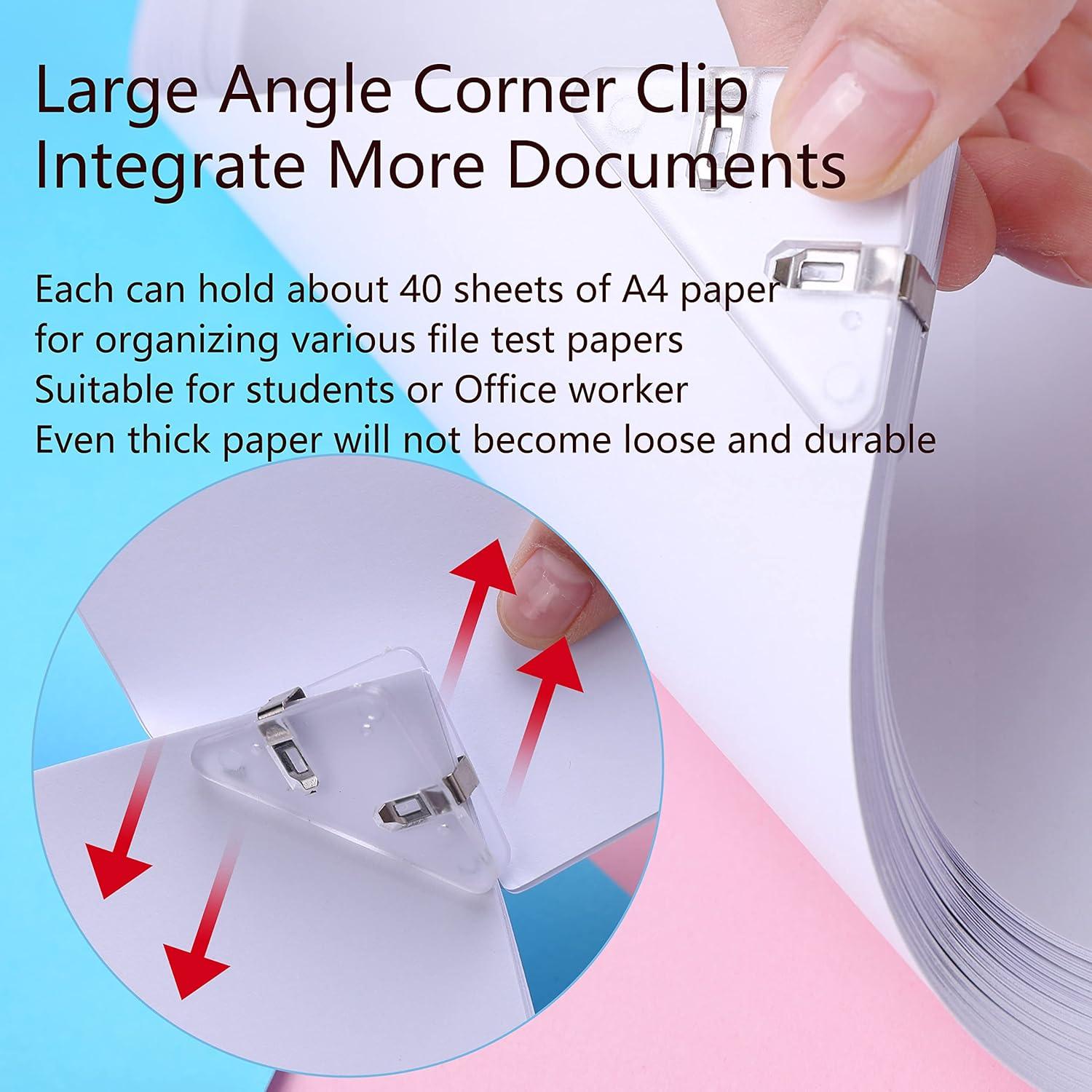 Clip Documental Triangular GELRHONR Blanco Transparente 40 Hojas