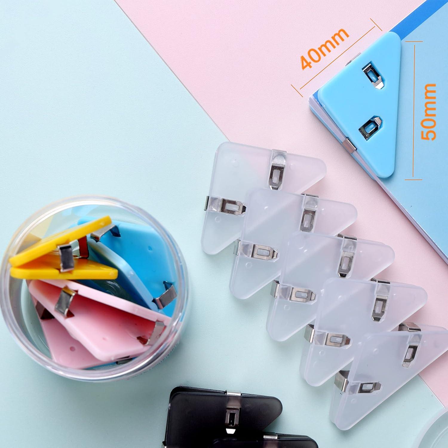 Clip Documental Triangular GELRHONR Blanco Transparente 40 Hojas