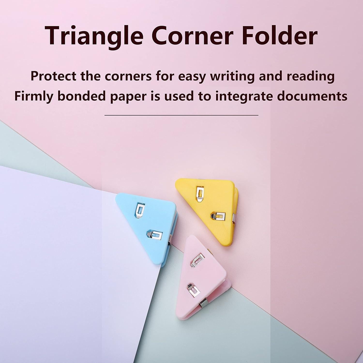 Clip Documental Triangular GELRHONR Blanco Transparente 40 Hojas