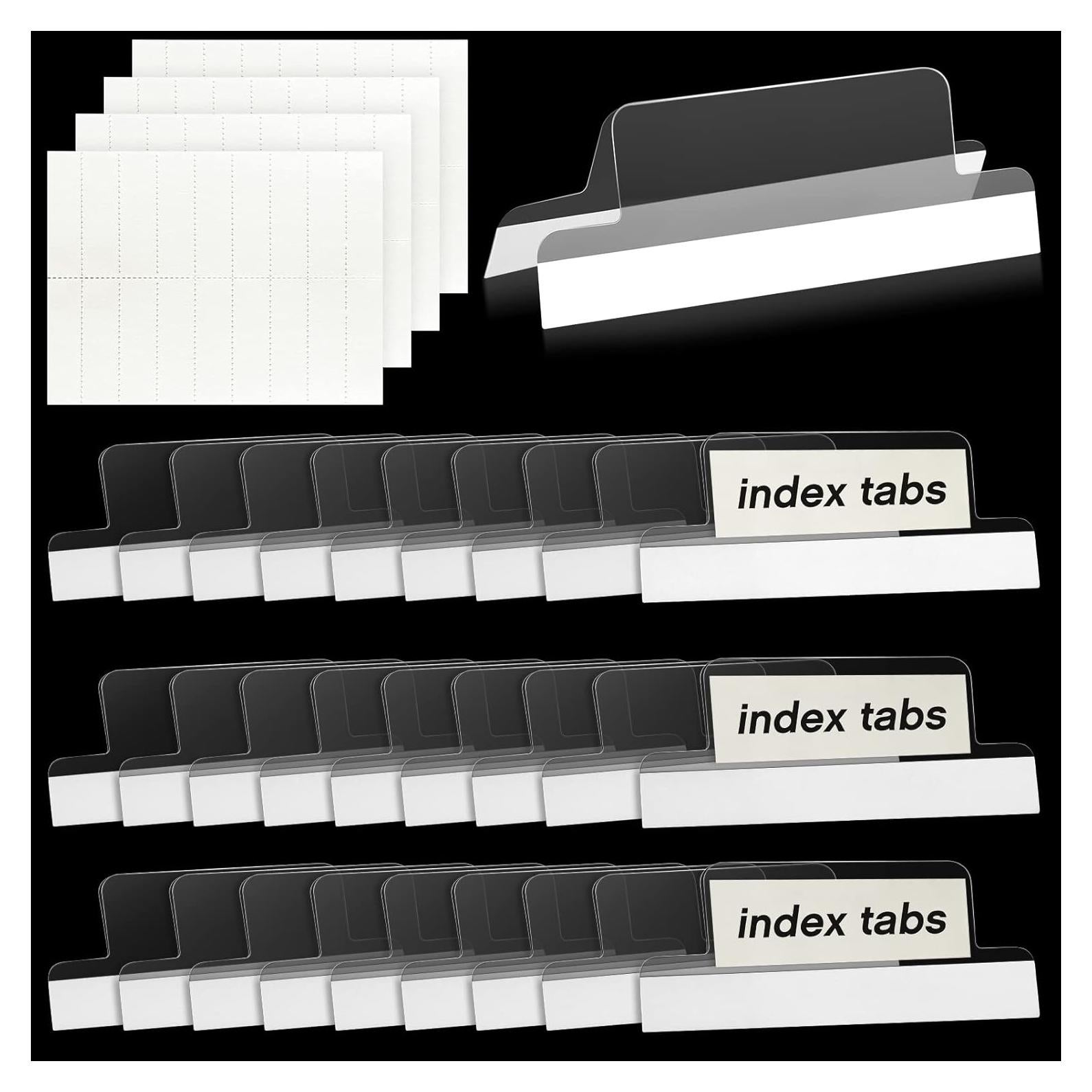 Pestañas autoadhesivas Gersoniel 5 cm para carpetas - 50 piezas