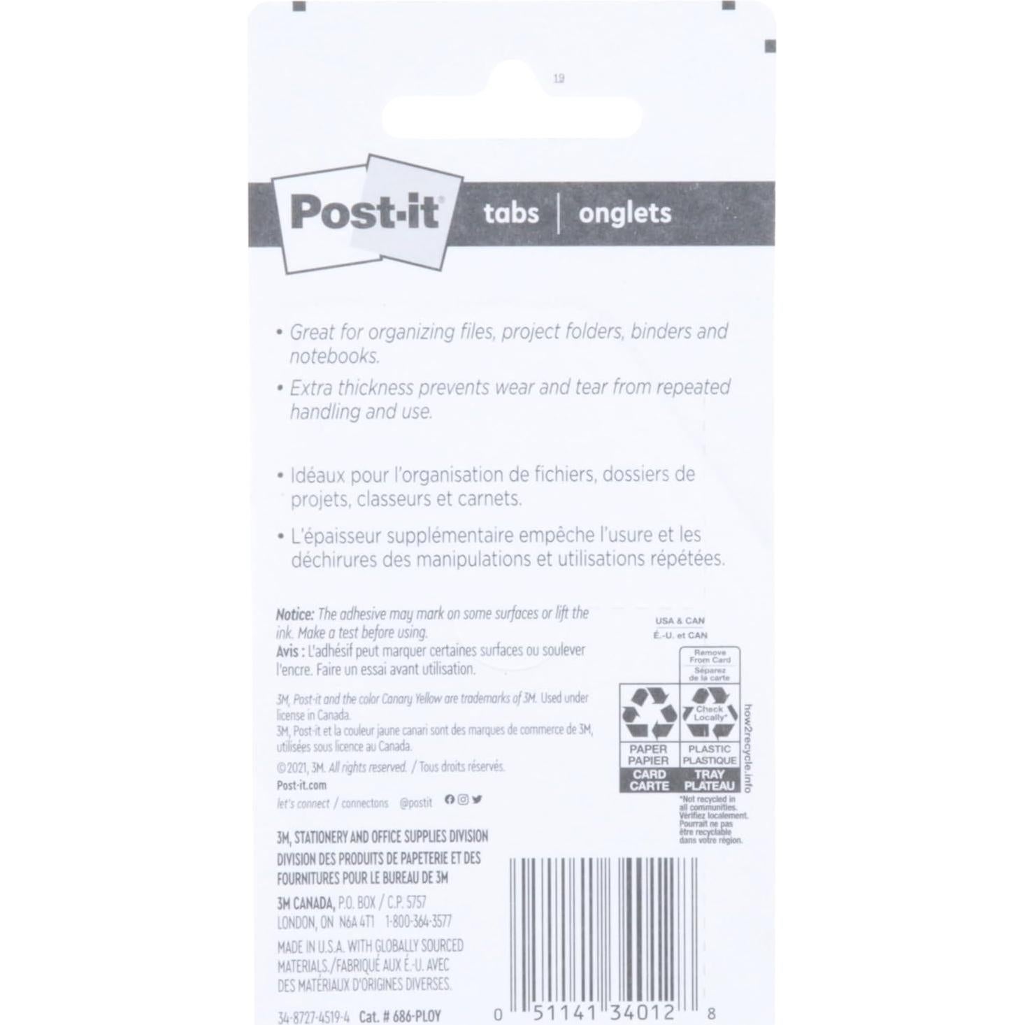 Pestañas Post-it 5 cm Asortidas 24 Pestañas 4 Colores Brillantes