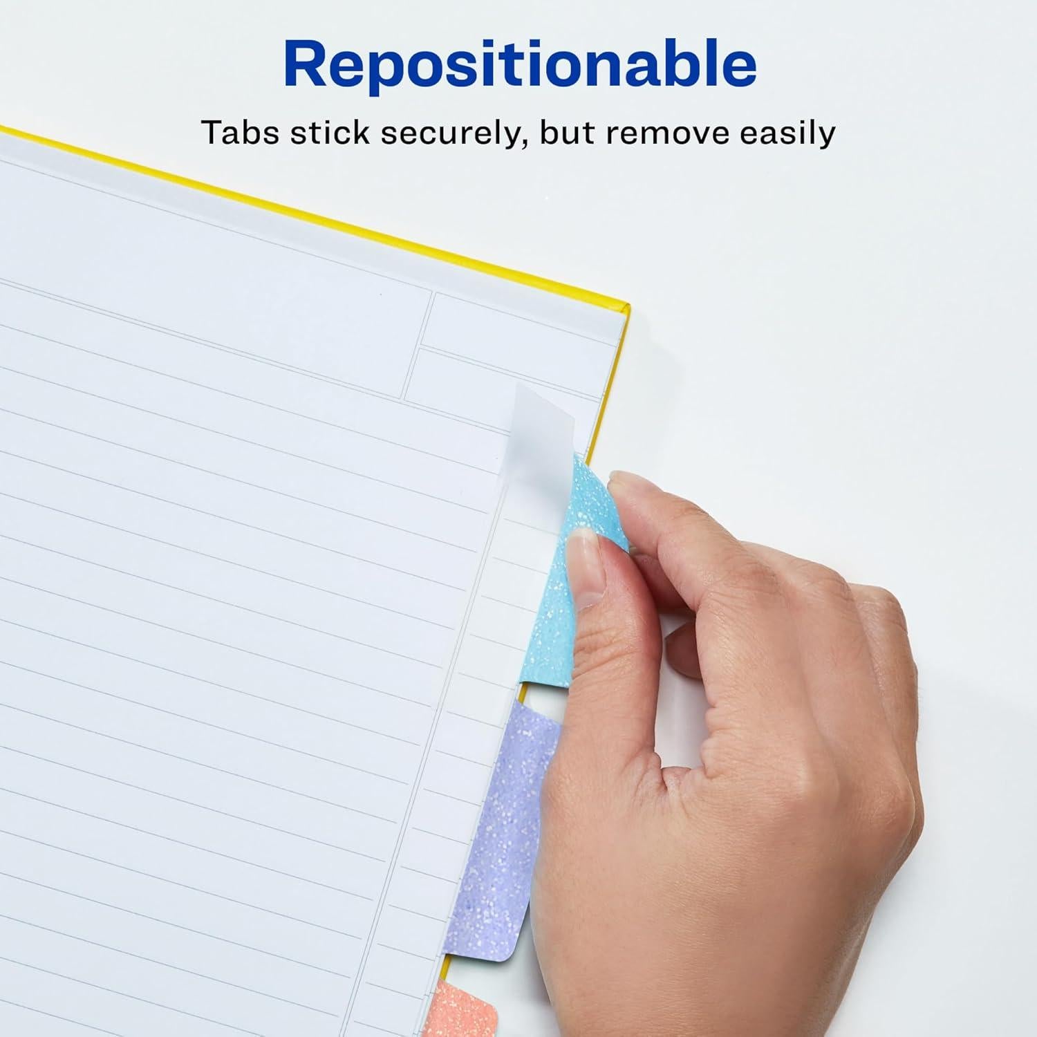 Pestañas Reposicionables Avery Luxe Brillo Pastel 16 Unidades