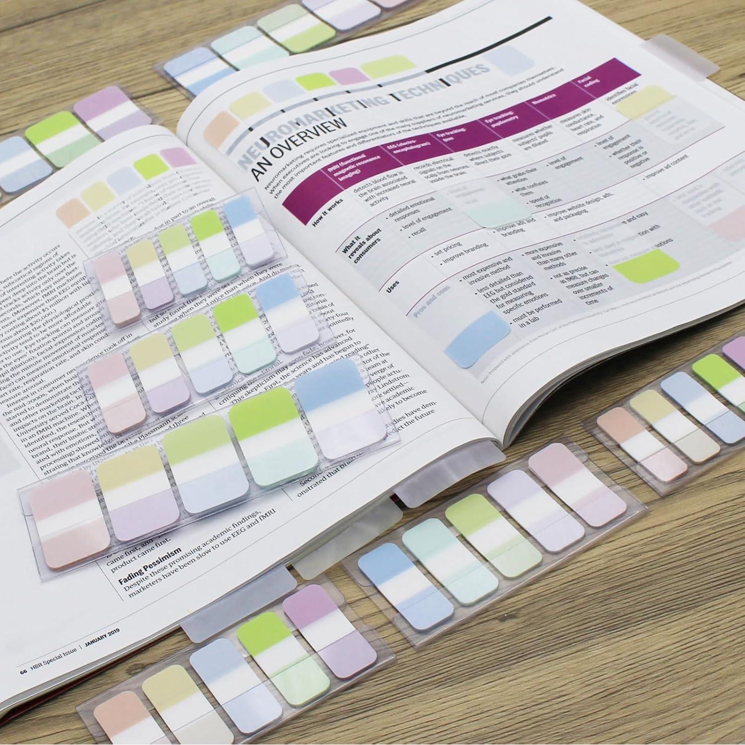 Banderas Adhesivas Andoca 1.19x4.34 cm Colores Variados 400 Páginas