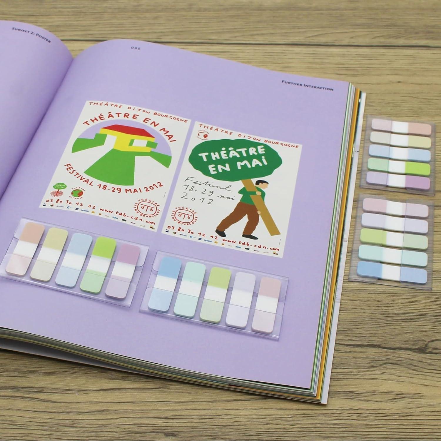 Banderas Adhesivas Andoca 1.19x4.34 cm Colores Variados 400 Páginas