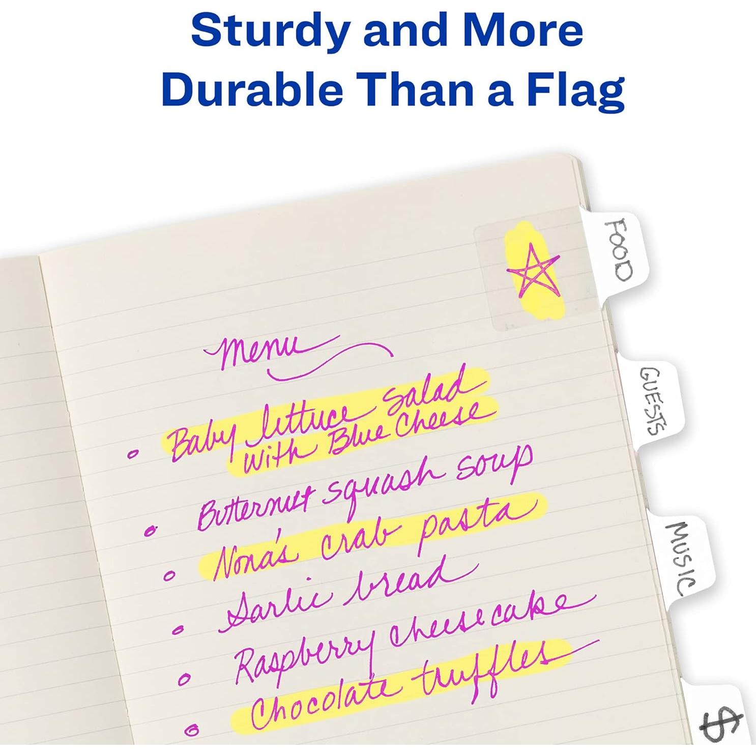 Pestañas Reposicionables Avery Mini Ultra 40 Unidades Blancas