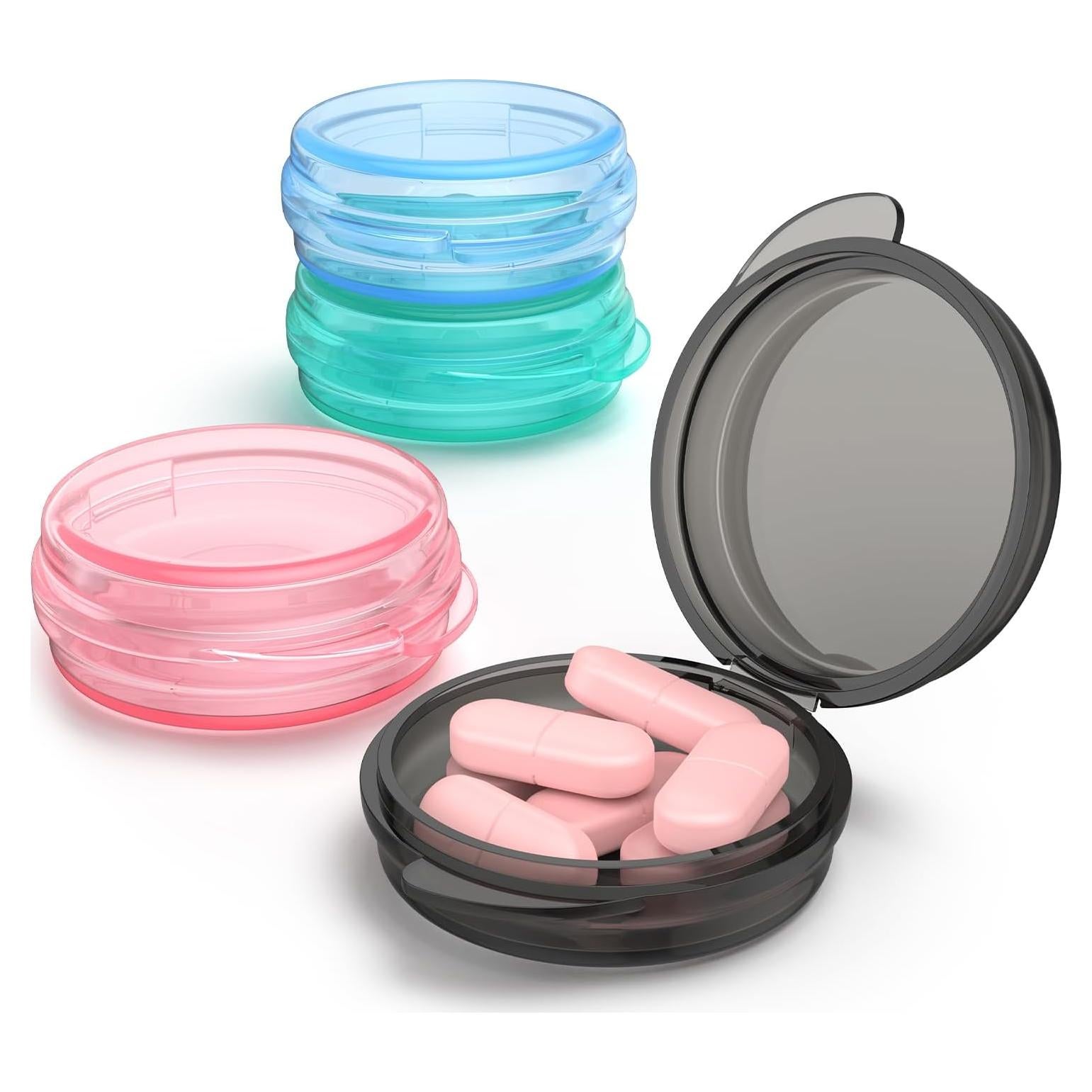 Estuche Organizador de Pastillas Urekt - Paquete de 4, PP Grado Alimenticio