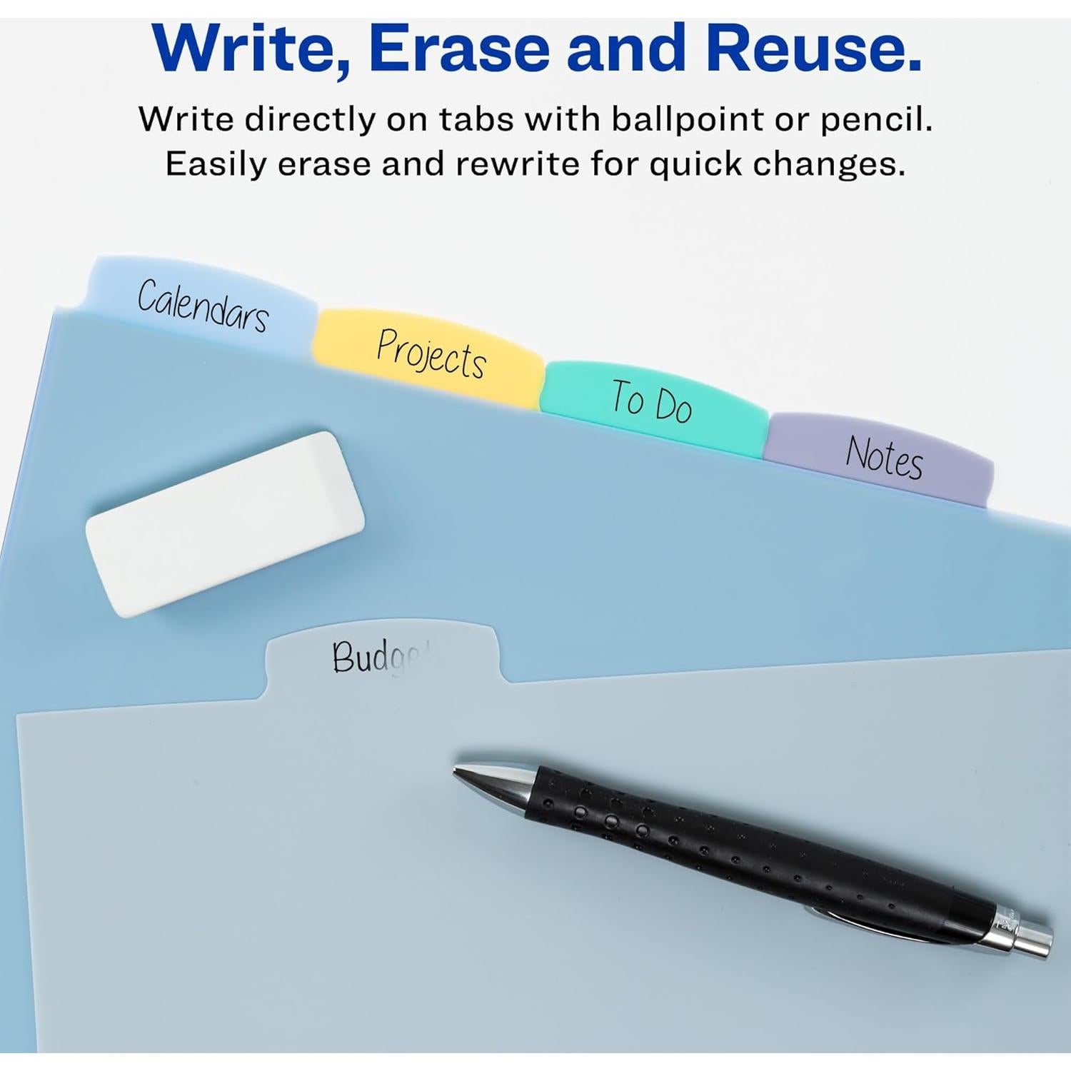 Separadores de Esquina Avery de Plástico 5 Tabuladores Multicolor