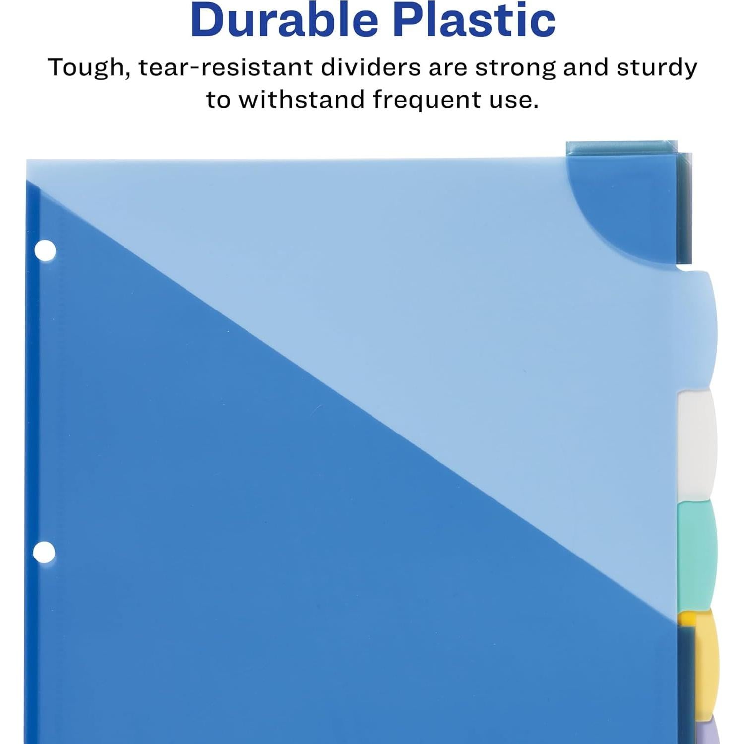 Separadores de Esquina Avery de Plástico 5 Tabuladores Multicolor