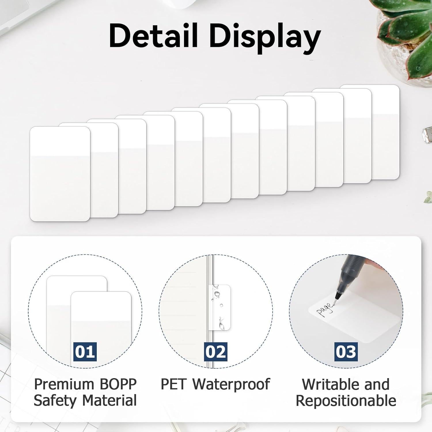 Etiquetas Adhesivas Tecreddy 480 Piezas 4.06x2.54cm Blancas