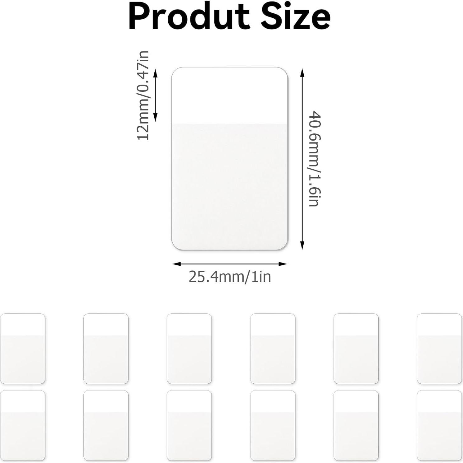 Etiquetas Adhesivas Tecreddy 480 Piezas 4.06x2.54cm Blancas