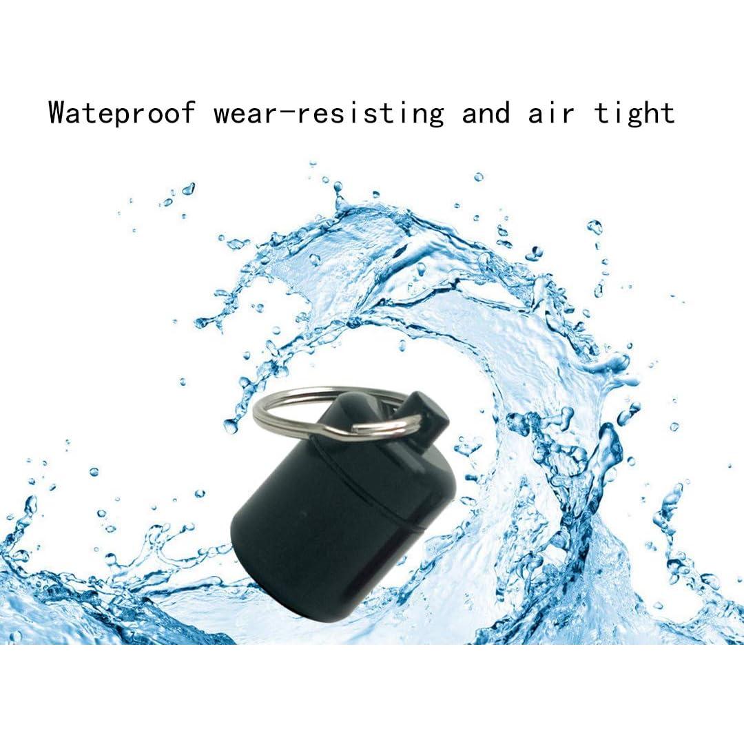 Contenedor de Pastillas de Aluminio SHISHANG 2 Piezas a Prueba de Agua