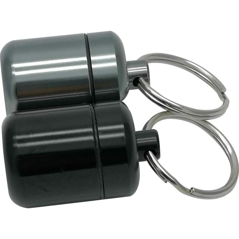 Contenedor de Pastillas de Aluminio SHISHANG 2 Piezas a Prueba de Agua