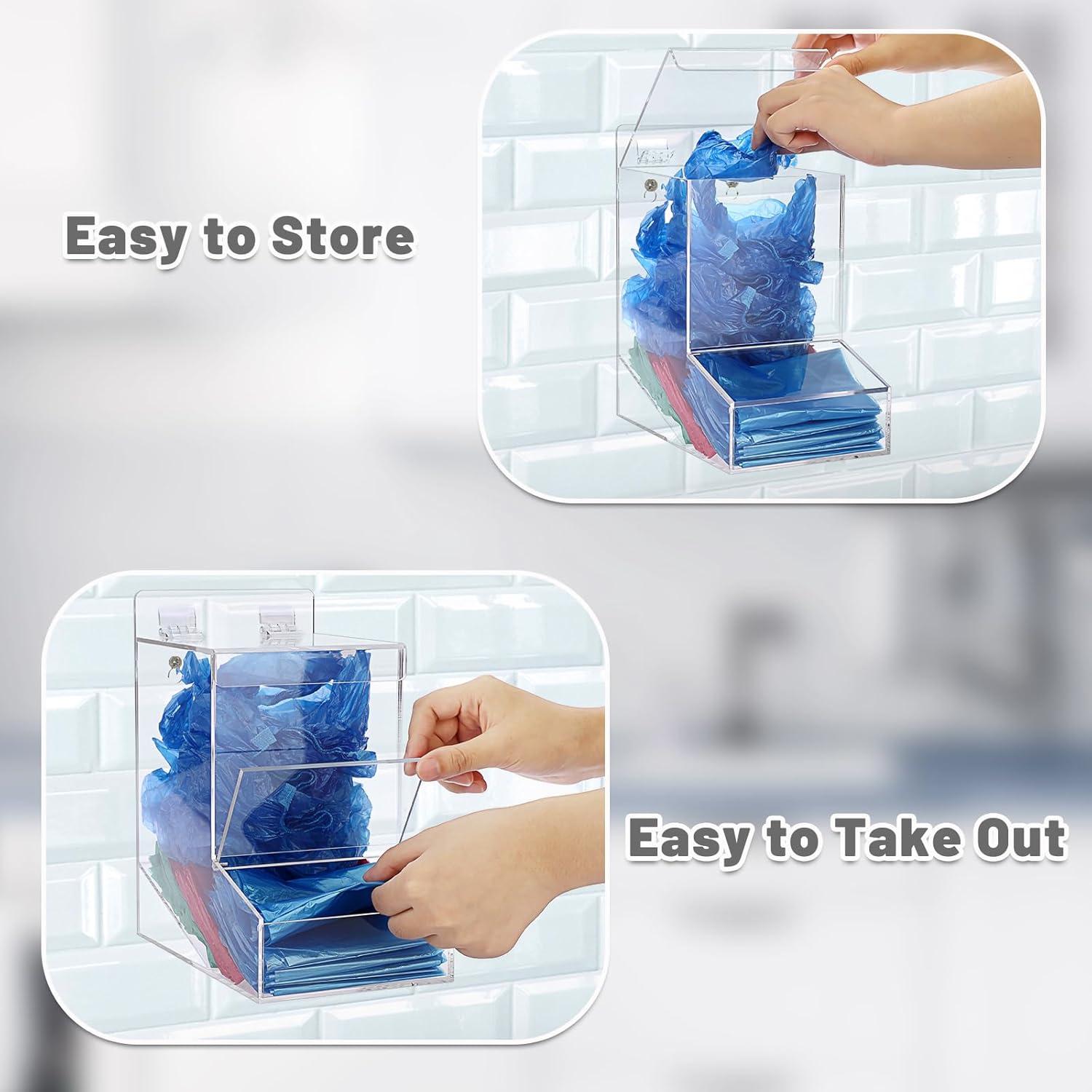 Contenedor de Almacenamiento Acrílico Sumnacon 23x20x13cm Transparente