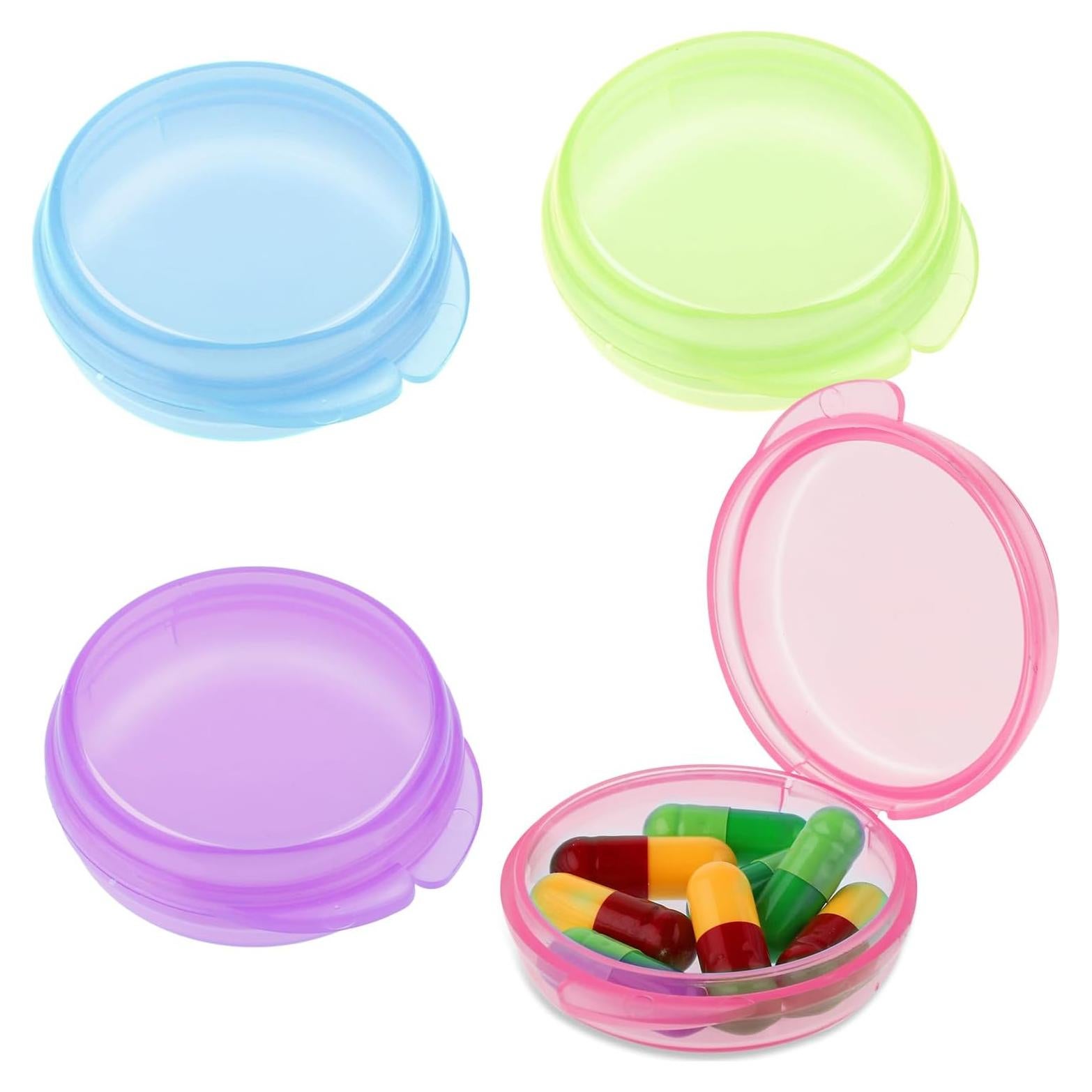 4 Organizadores de Pastillas Portátiles WLLHYF - Colores Variados