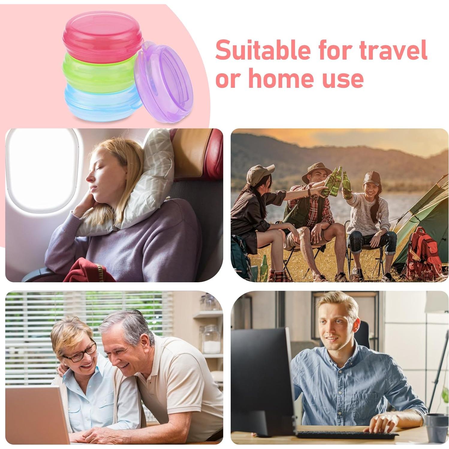 4 Organizadores de Pastillas Portátiles WLLHYF - Colores Variados